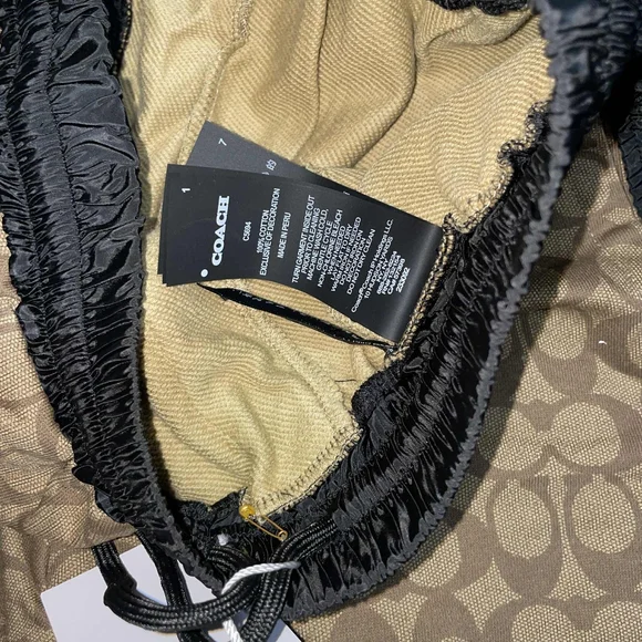 Coach Brown Patterned Shorts - Picture 4 of 6